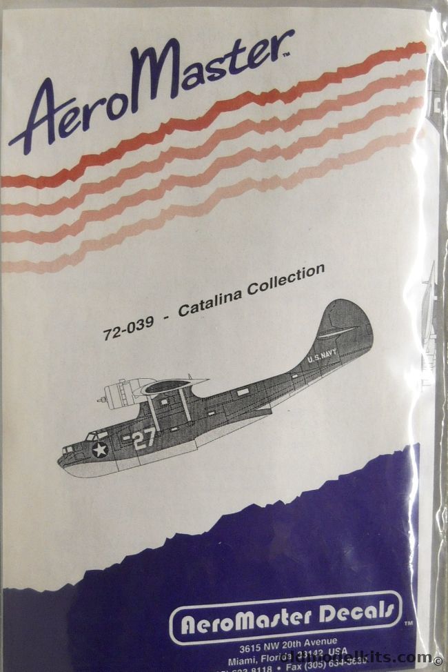 AeroMaster 1/72 Catalina Collection - Bismark Sighting 209 Squadron RAF may 1941 / NAS Corpus Christi Texas 1942 / 240 Sq RAF 1944 / Royal Australian Air Force RAAF 1944 / USSR 1942 Soviet Naval Aviation, 72-039 plastic model kit